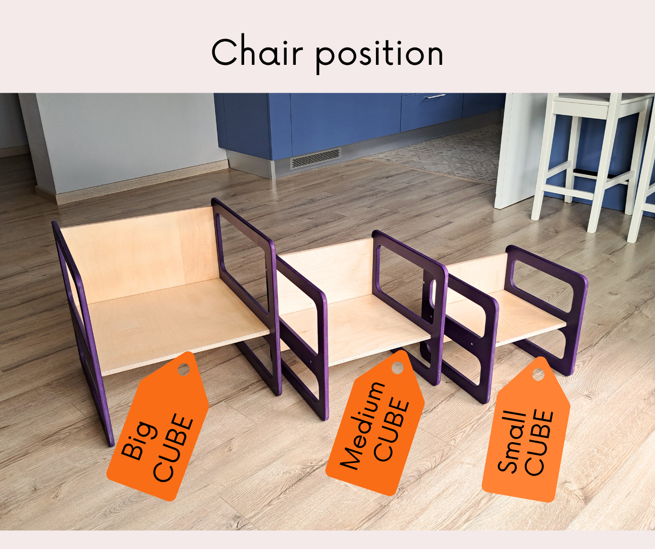 Montessori childrens cube set