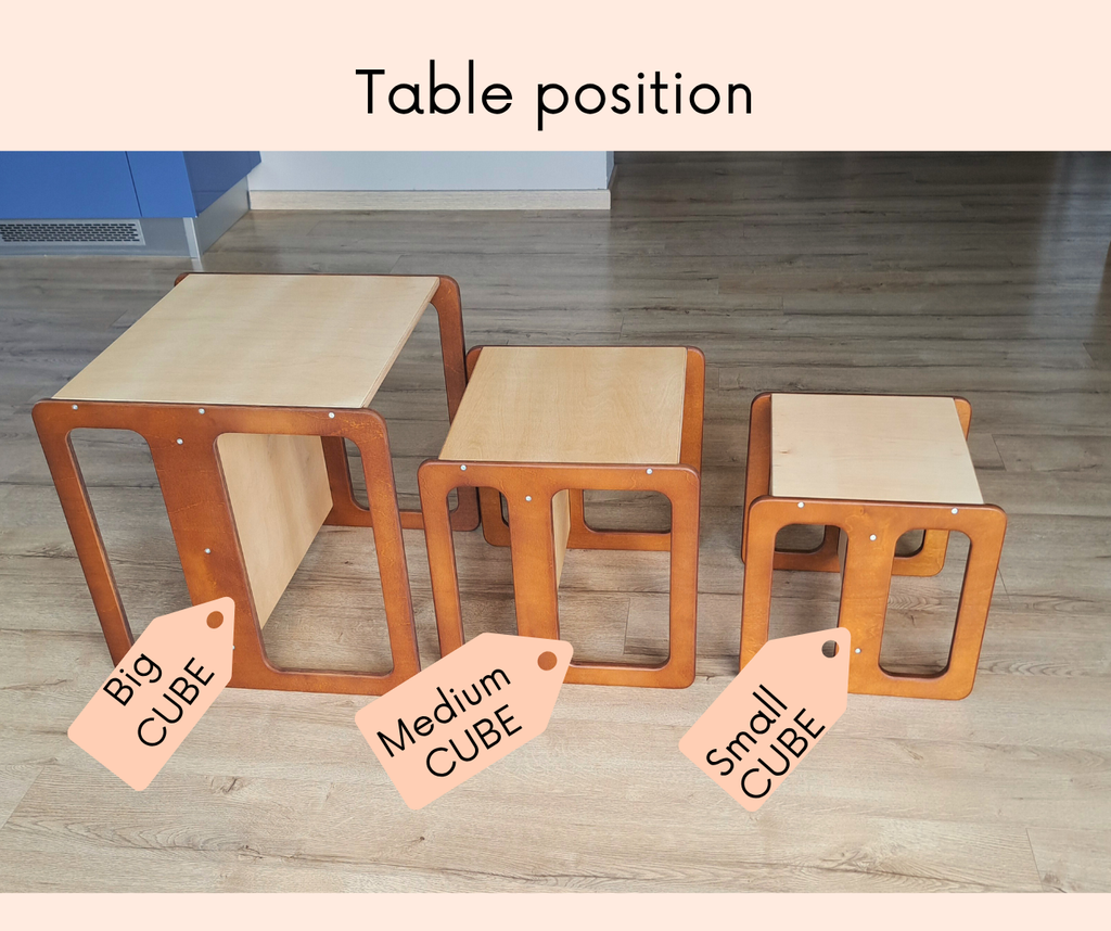 Montessori childrens cube set
