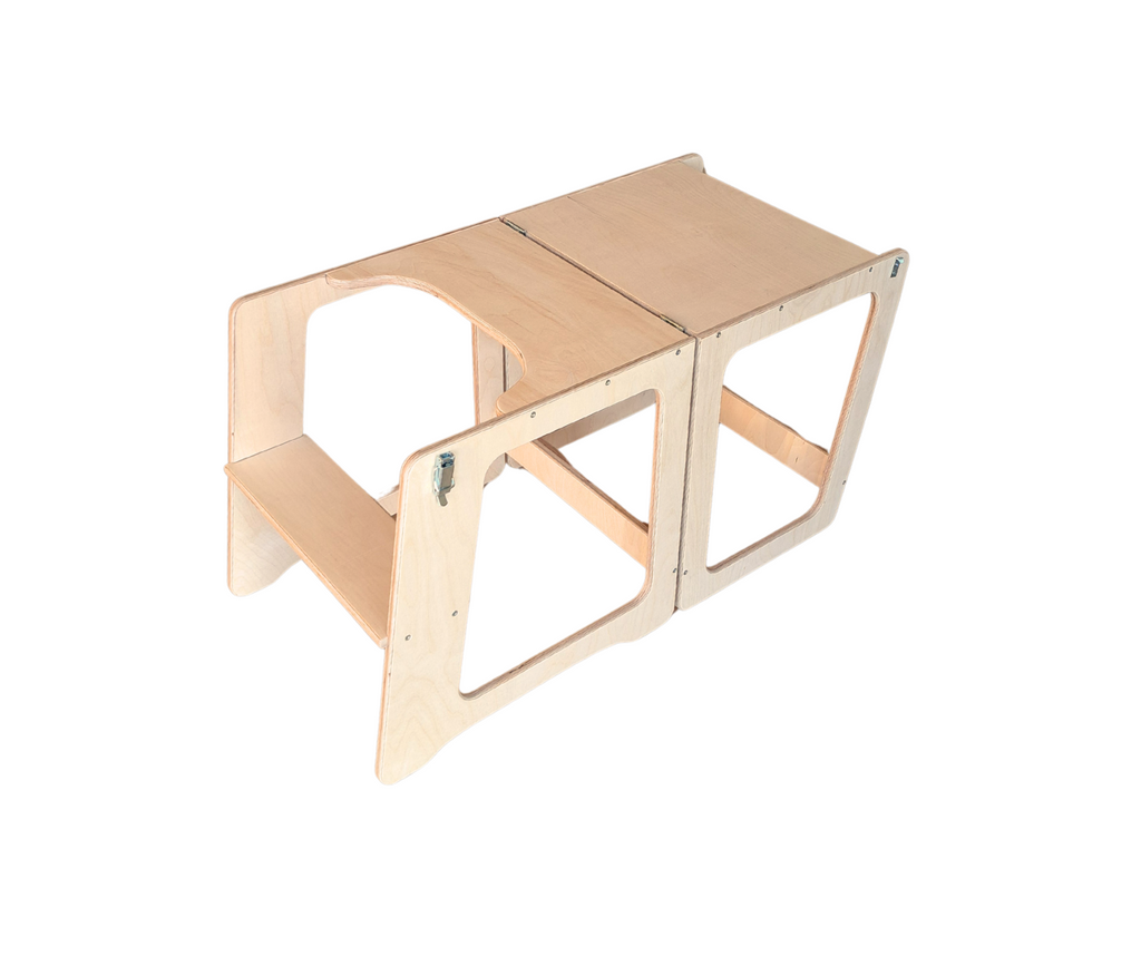 Standing tower for children, high chair & play table