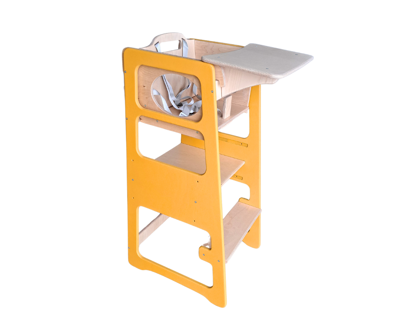 Adjustable kids' kitchen tower