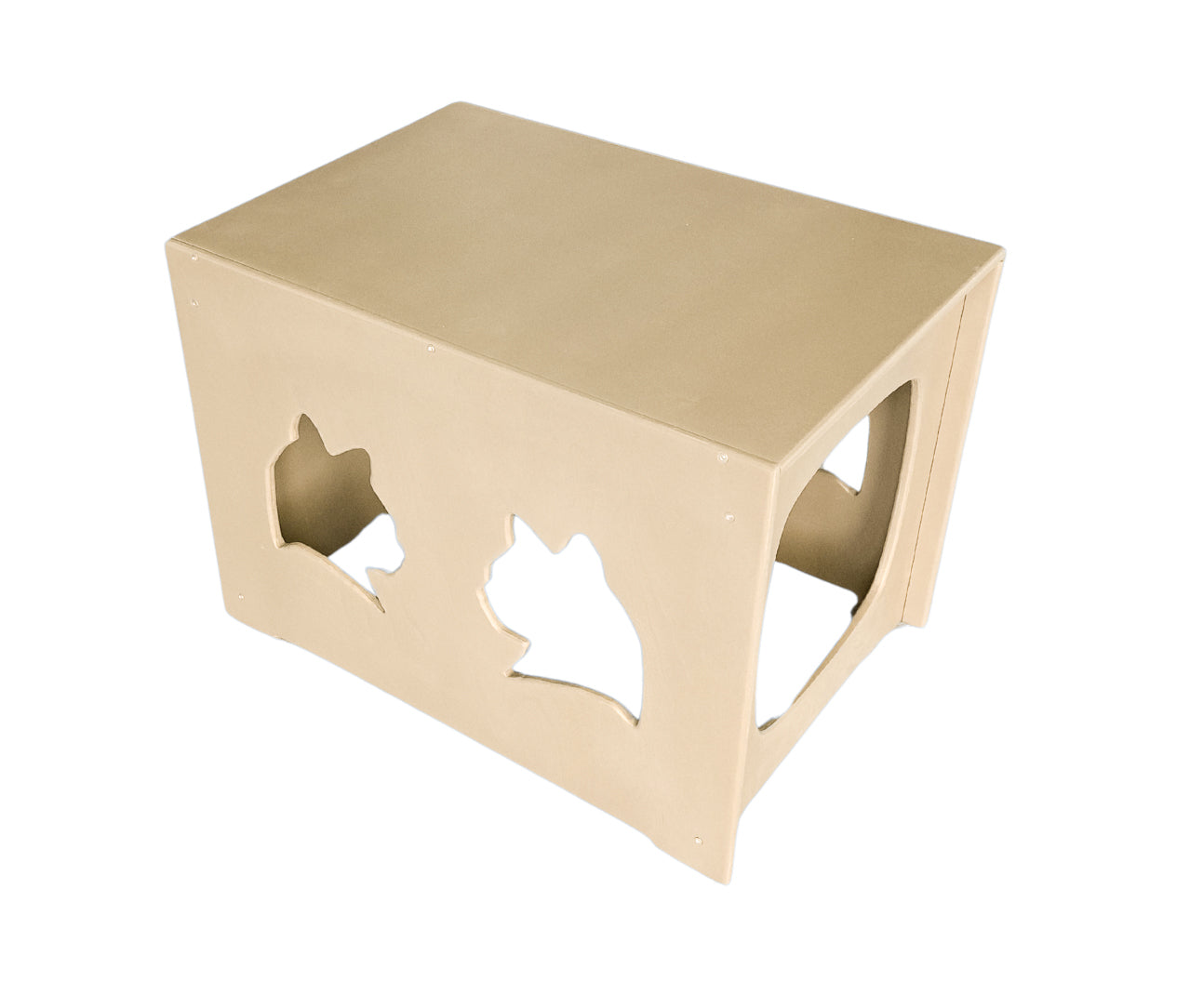 Cat litter box cover - sit bench edition