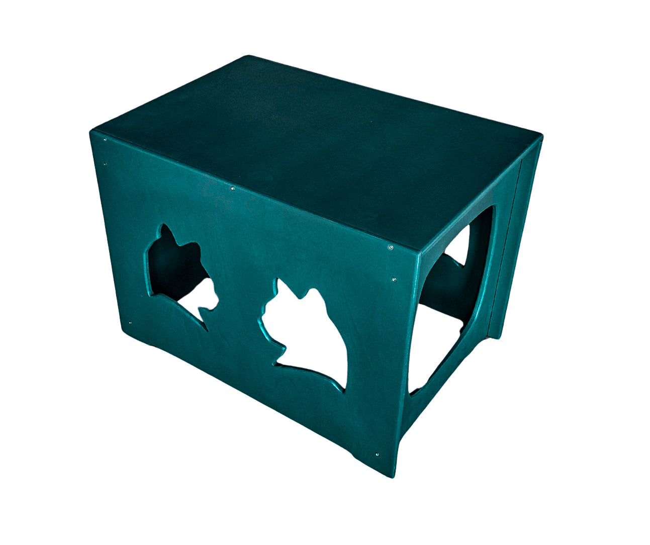 Cat litter box cover - sit bench edition