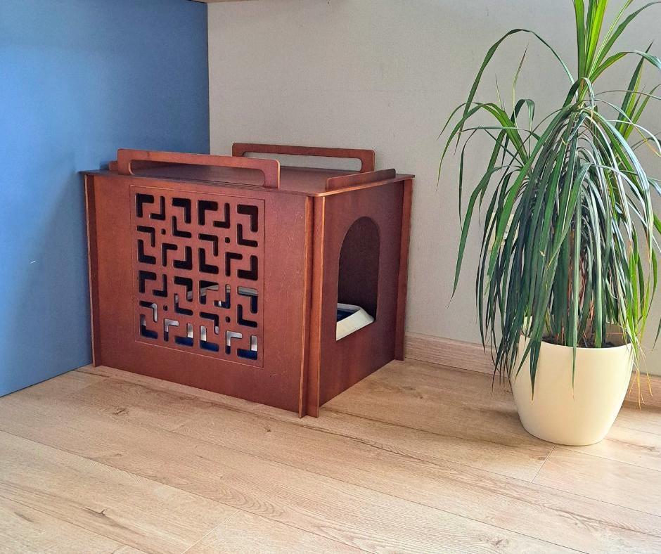 Cat litter box cover