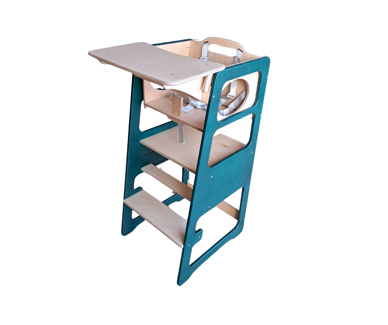Adjustable kids' kitchen tower