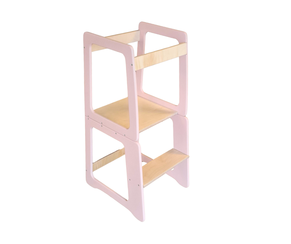 Standing tower for children, high chair & play table