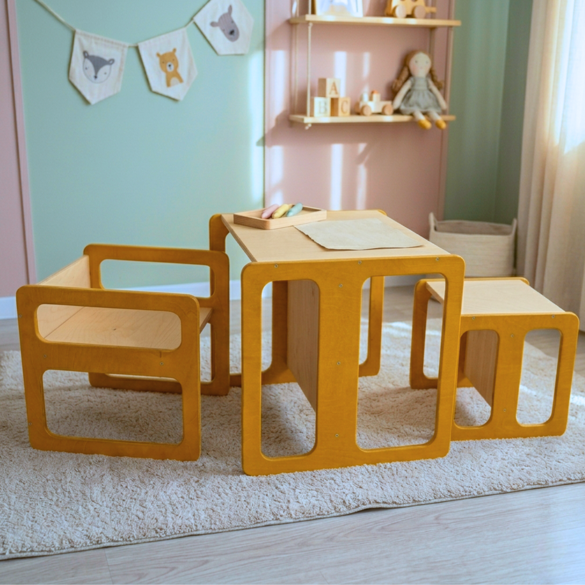 Montessori childrens cube set
