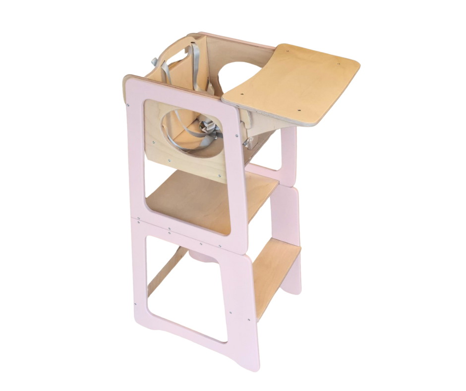 Standing tower for children, high chair & play table