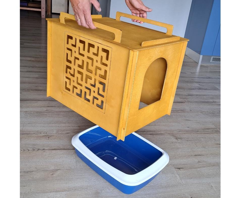 Cat litter box cover
