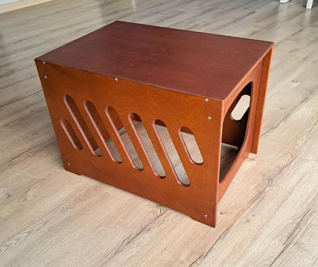 Cat litter box cover - sit bench edition