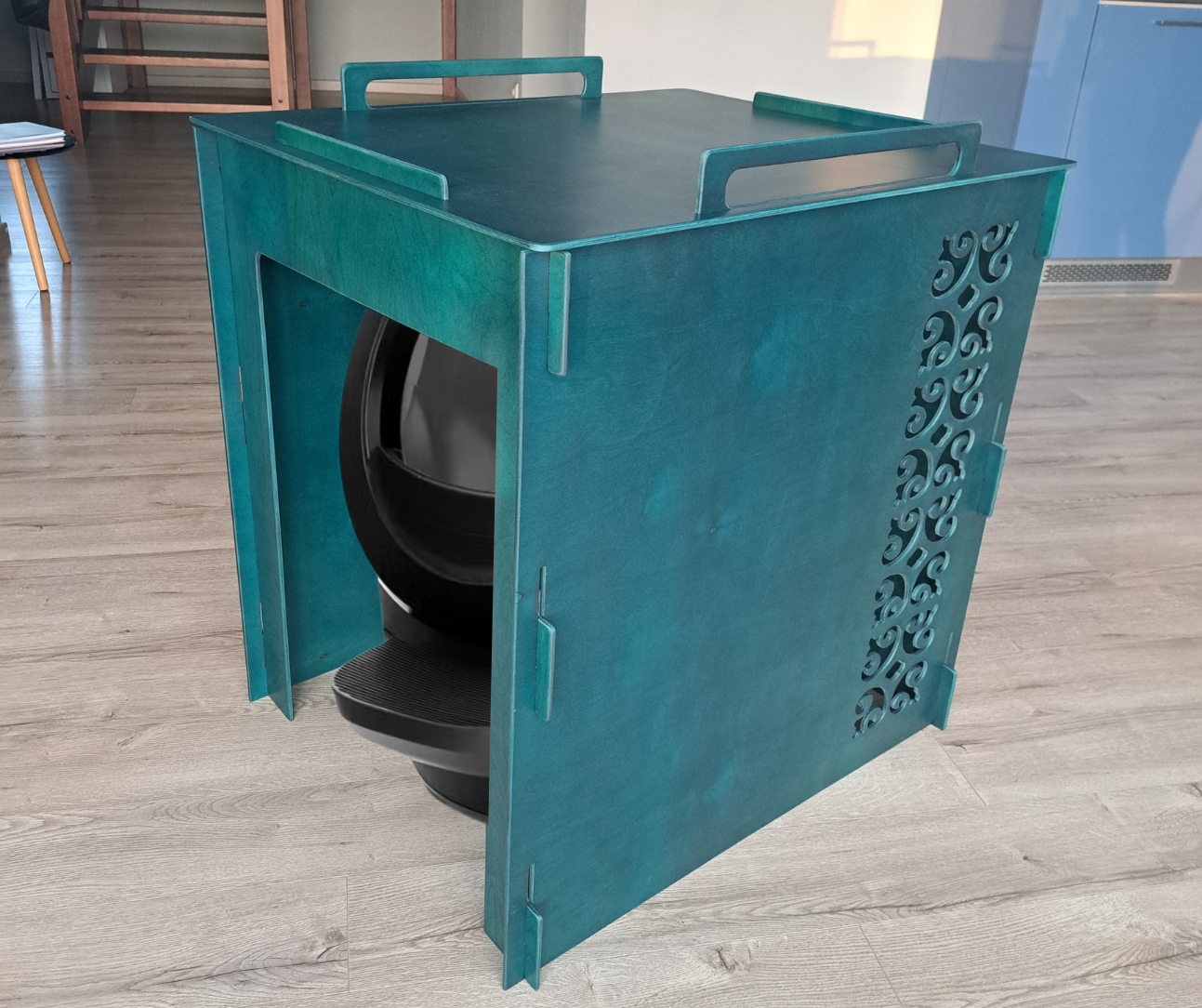 Litter box covers for litter robots