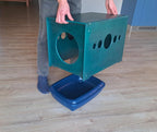 Cat litter box cover - sit bench edition