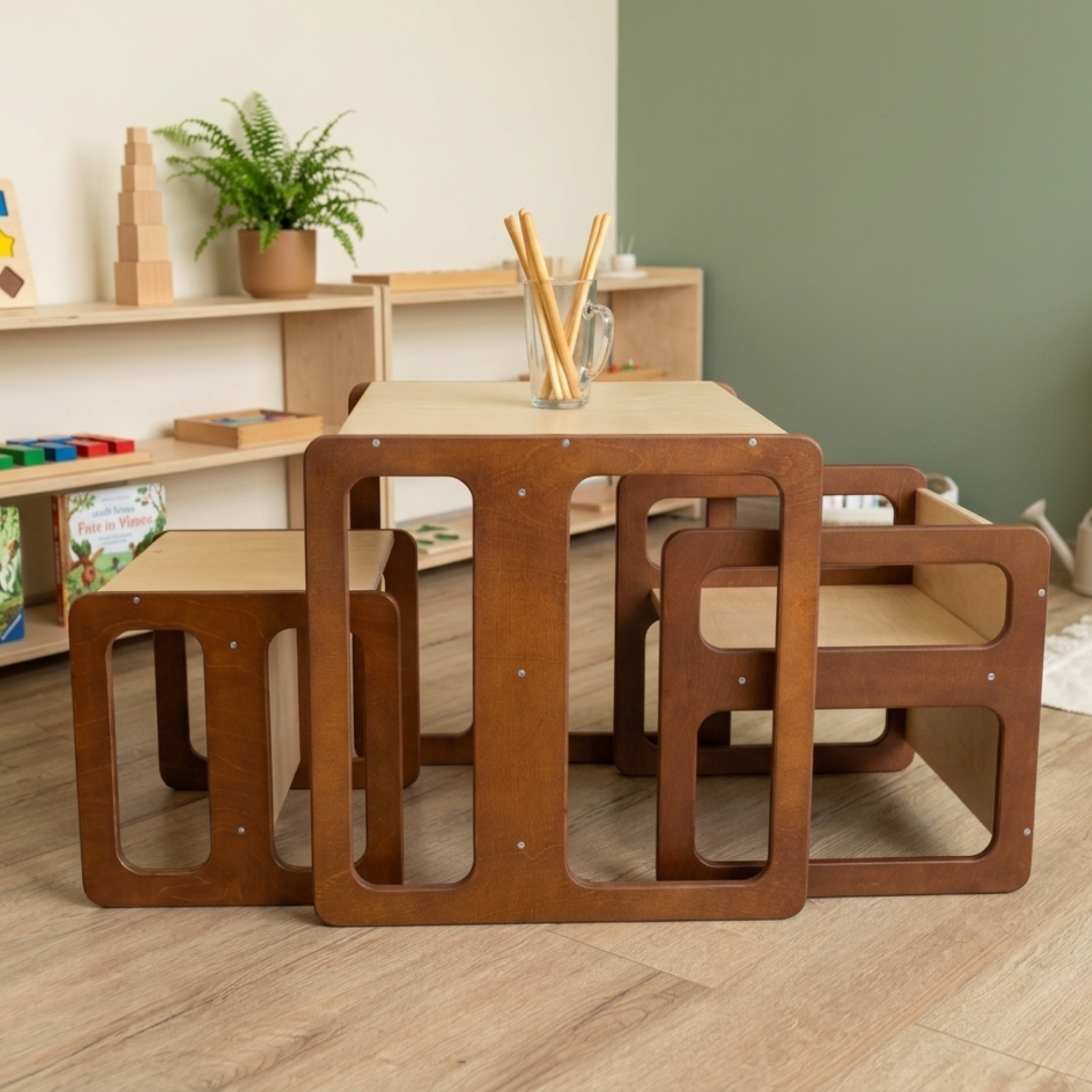Montessori childrens cube set