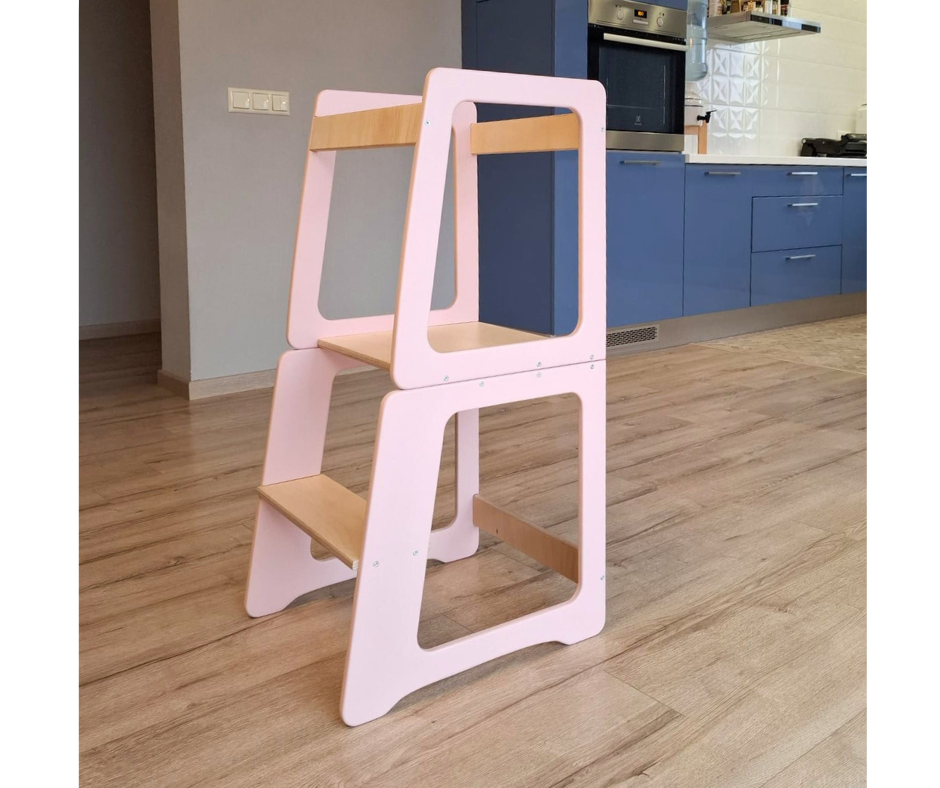 Standing tower for children, high chair & play table