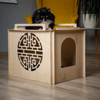 Cat litter box cover