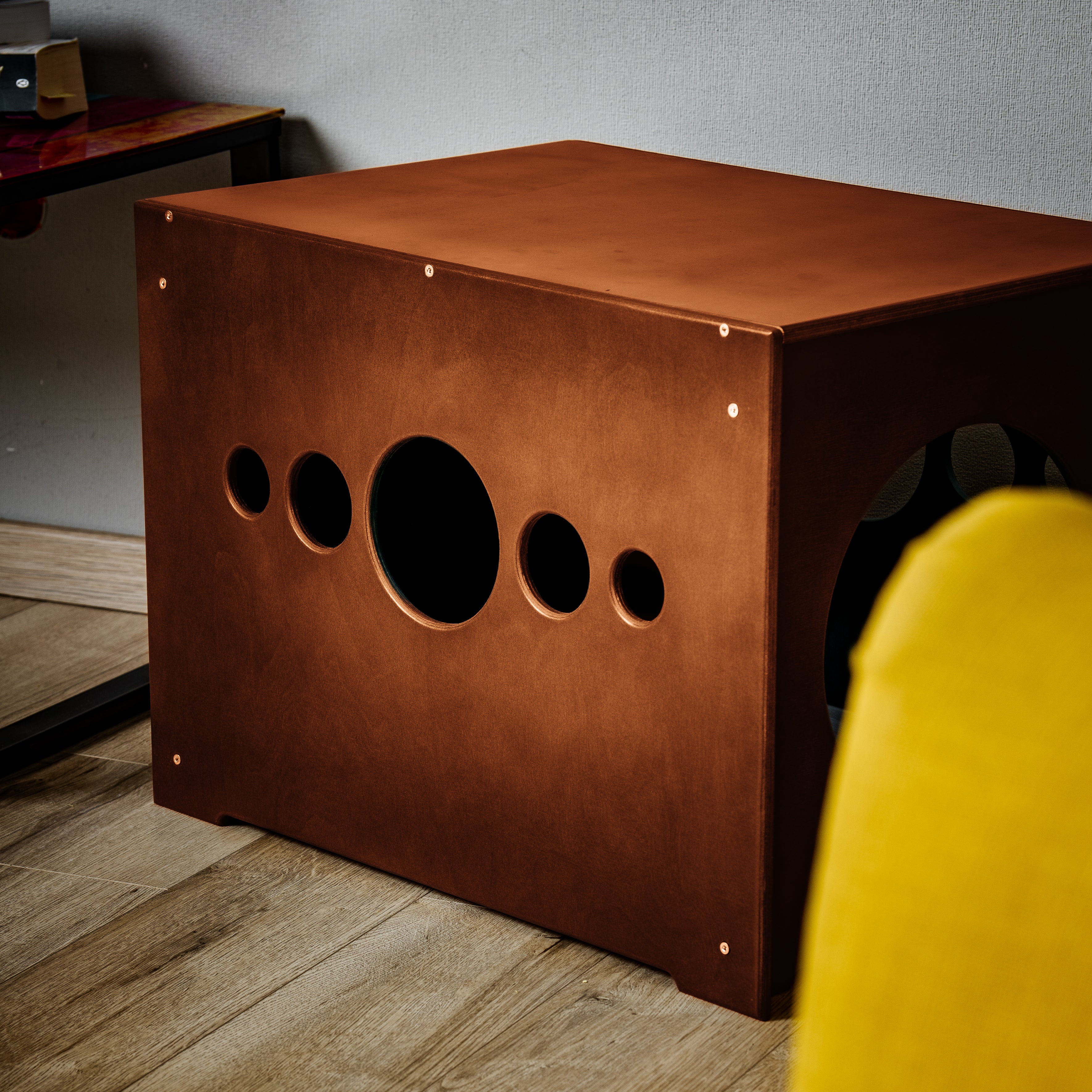 Cat litter box cover - sit bench edition