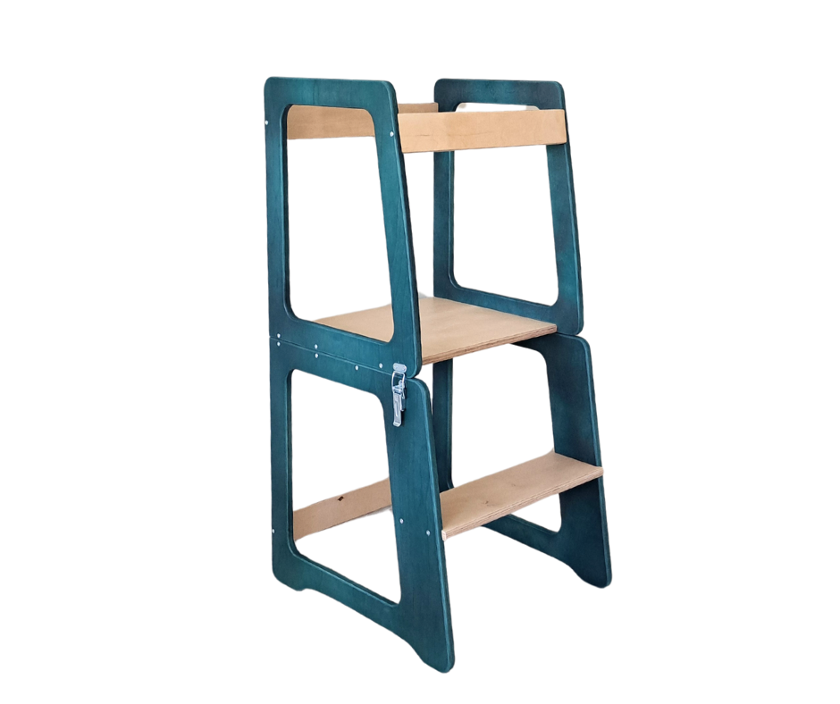 Standing tower for children, high chair & play table
