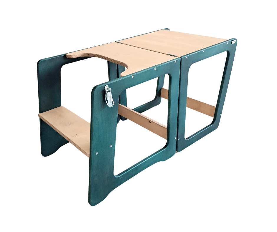 Standing tower for children, high chair & play table