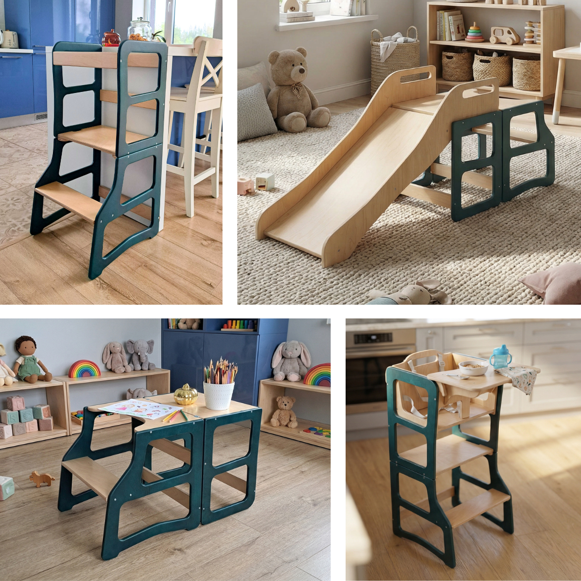 Learning tower for kids, up to 4-in-1